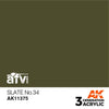 AK Interactive AK11375 AFV Series Slate No.34 Acrylic Paint 17ml 3rd Generation