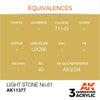 AK Interactive AK11377 Light Stone No.61 Acrylic Paint 17ml 3rd Generation