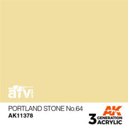 AK Interactive AK11378 Portland Stone No.64 Acrylic Paint 17ml 3rd Generation