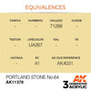AK Interactive AK11378 Portland Stone No.64 Acrylic Paint 17ml 3rd Generation