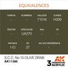 AK Interactive AK11386 S.C.C. No.15 Olive Drab Acrylic Paint 17ml 3rd Generation