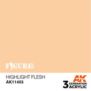 AK Interactive AK11403 Highlight Flesh Acrylic Paint 17ml 3rd Generation