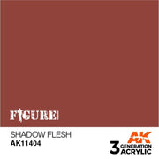 AK Interactive AK11404 Shadow Flesh Acrylic Paint 17ml 3rd Generation
