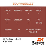 AK Interactive AK11404 Shadow Flesh Acrylic Paint 17ml 3rd Generation