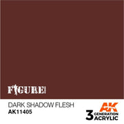 AK Interactive AK11405 Dark Shadow Flesh Acrylic Paint 17ml 3rd Generation