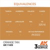AK Interactive AK11409 Figure Series Orange Tan Acrylic Paint 17ml 3rd Generation