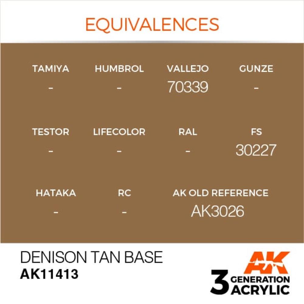 AK Interactive AK11413 Figure Series Denison Tan Base Acrylic Paint 17ml 3rd Generation – Metro Hobbies
