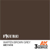 AK Interactive AK11416 Figure Series Waffen Brown Grey Acrylic Paint 17ml 3rd Generation