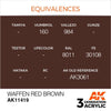 AK Interactive AK11419 Figure Series Waffen Red Brown Acrylic Paint 17ml 3rd Generation