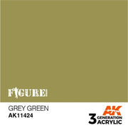 AK Interactive AK11424 Figure Series Grey Green Acrylic Paint 17ml 3rd Generation