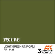 AK Interactive AK11428 Light Green Uniform Acrylic Paint 17ml 3rd Generation