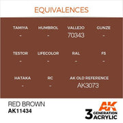 AK Interactive AK11434 Red Brown Acrylic Paint 17ml 3rd Generation