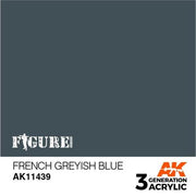 AK Interactive AK11439 Figure Series French Greyish Blue Acrylic Paint 17ml 3rd Generation