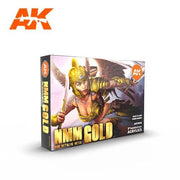 AK Interactive 11606 Non Metallic Metal NMM Gold Set