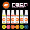 AK Interactive AK11610 Neon Colors Set (3rd Generation)
