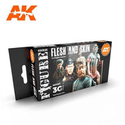 AK Interactive AK11621 Flesh and Skin Colours 3rd Generation