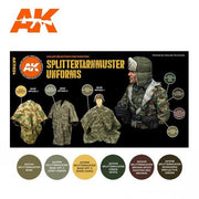 AK Interactive AK11624 Figure Series Splittermuster Uniform Acrylic Paint Set (3rd Generation)