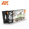 AK Interactive AK11646 British Desert Colours Acrylic Paint Set 3rd Generation