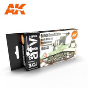 AK Interactive AK11646 British Desert Colours Acrylic Paint Set 3rd Generation