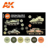 AK Interactive AK11646 AFV Series British Desert Colours Acrylic Paint Set (3rd Generation)