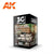 AK Interactive AK11649 AFV Series Auscam Colors Set Acrylic Paint Set (3rd Generation)