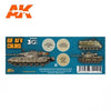 AK Interactive AK11650 AFV Series IDF AFV Color Combos Acrylic Paint Set (3rd Generation)