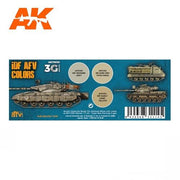 AK Interactive AK11650 AFV Series IDF AFV Color Combos Acrylic Paint Set (3rd Generation)