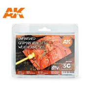 AK Interactive AK11651 Unfinished German Vehicles Weathering Acrylic Paint Set 3rd Generation