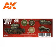 AK Interactive AK11665 Russian Standard WWII Combo Acrylic Paint Set 3rd Generation