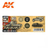 AK Interactive AK11677 AFV Series British Army Colors Tunisia, Sicily & Italy 1943-45 Acrylic Paint Set (3rd Generation)