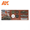 AK Interactive AK11679 AFV Series British Army Colors North-West Europe 1944-45 Acrylic Paint Set (3rd Generation)