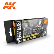 AK Interactive AK11681 WWII German Italian Camouflage Acrylic Paint Set 3rd Generation