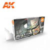 AK Interactive AK11683 Black Interior And Cream White Acrylic Paint Set 3rd Generation