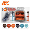 AK Interactive AK11685 AFV Series Red And Blue Interior Colors Acrylic Paint Set (3rd Generation)