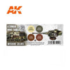 AK Interactive AK11688 WWII German Tank Interior Colors Acrylic Paint Set 3rd Generation