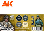 AK Interactive AK11690 Air Series WWII Luftwaffe Uniform Colors (3rd Generation)