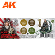 AK Interactive AK11693 Air Series WWII Japan Uniform Colors AIR (3rd Generation)