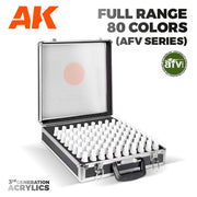 AK Interactive AK11703 Briefcase 80 Colours Acrylics 3 Gen AFV Series
