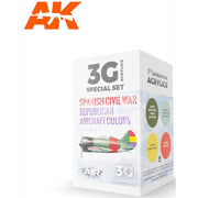 AK Interactive 11713 Spanish Civil War Republican Aircraft Colour Set 3rd Generation