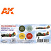 AK Interactive 11713 Spanish Civil War Republican Aircraft Colour Set 3rd Generation