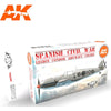 AK Interactive 11714 Spanish Civil War Legion Condor Aircraft Colour Set 3rd