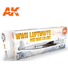 AK Interactive 11717 WWII Luftwaffe Mid-War Aircraft Colour Set 3rd Generation