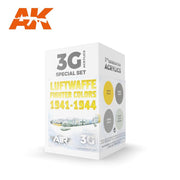 AK Interactive 11720 Luftwaffe Fighter 1941-1944 Aircraft Colour Set 3rd Generation