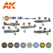 AK Interactive 11723 WWII RAF Aircraft Colour Set 3rd Generation