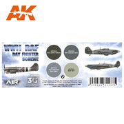 AK Interactive AK11725 Air Series WWII RAF Day Fighter Scheme Acrylic Paint Set (3rd Generation)