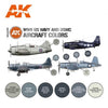 AK Interactive AK11729 Air Series WWII US Navy & USMC Aircraft Colors Acrylic Paint Set (3rd Generation)