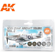 AK Interactive 11733 WWII USAAF Aircraft Vol.2 Aircraft Colour Set 3rd Generation