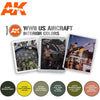 AK Interactive AK11734 Air Series WWII US Aircraft Interior Colors Acrylic Paint Set (3rd Generation)