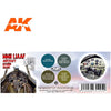 AK Interactive AK11736 Air Series WWII IJAAF Aircraft Interior Colors Acrylic Paint Set (3rd Generation)
