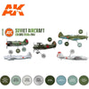 AK Interactive AK11740 Air Series Soviet Aircraft Colors 1930s-1941 Acrylic Paint Set (3rd Generation)